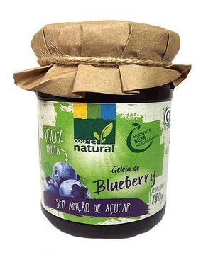 Geleia COOPERNATURAL Blueberry (Mirtilo) s/ Açúcar 180g