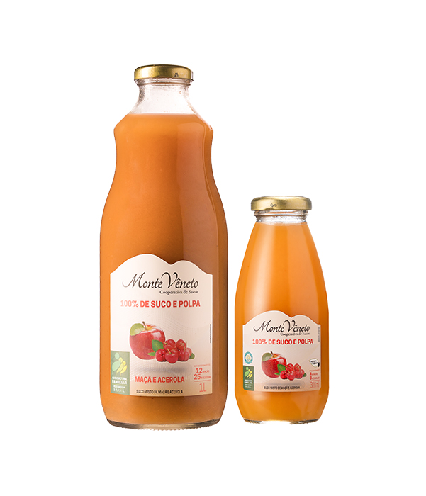 Suco de MAÇÃ E ACEROLA Monte Vêneto 1L